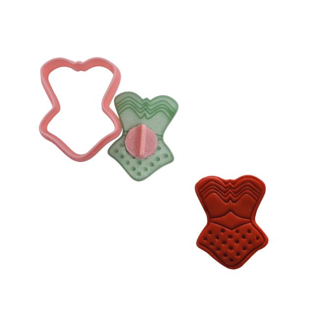 Wonder Woman Suit - Cookie Cutter Stamp 