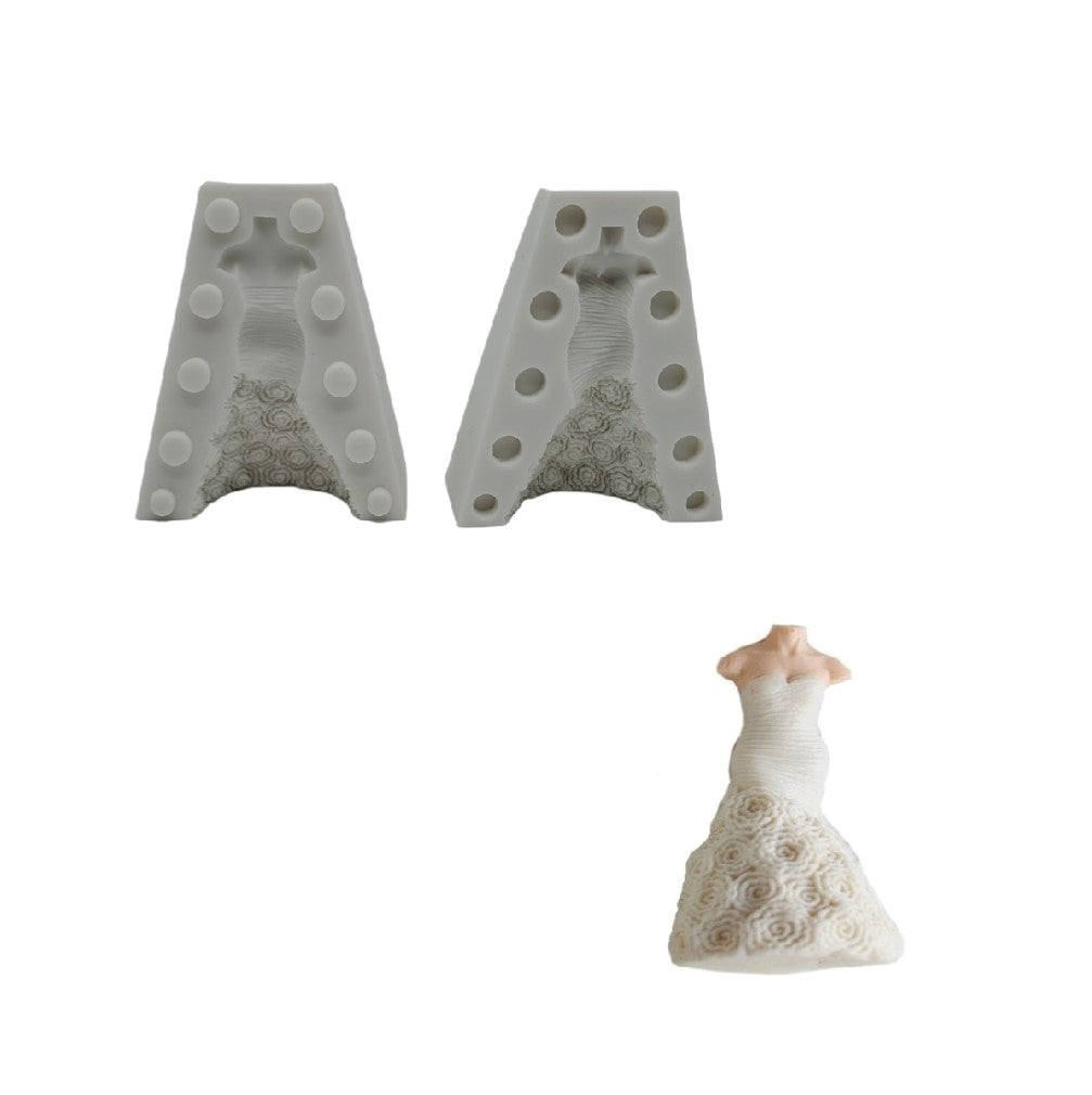 3D Dress Mannequin - Silicone Mold 2-Pc. Set –