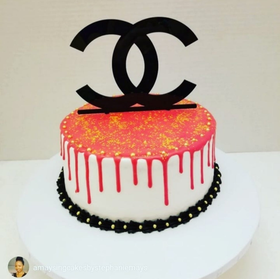 Fashion Cake Topper - Black