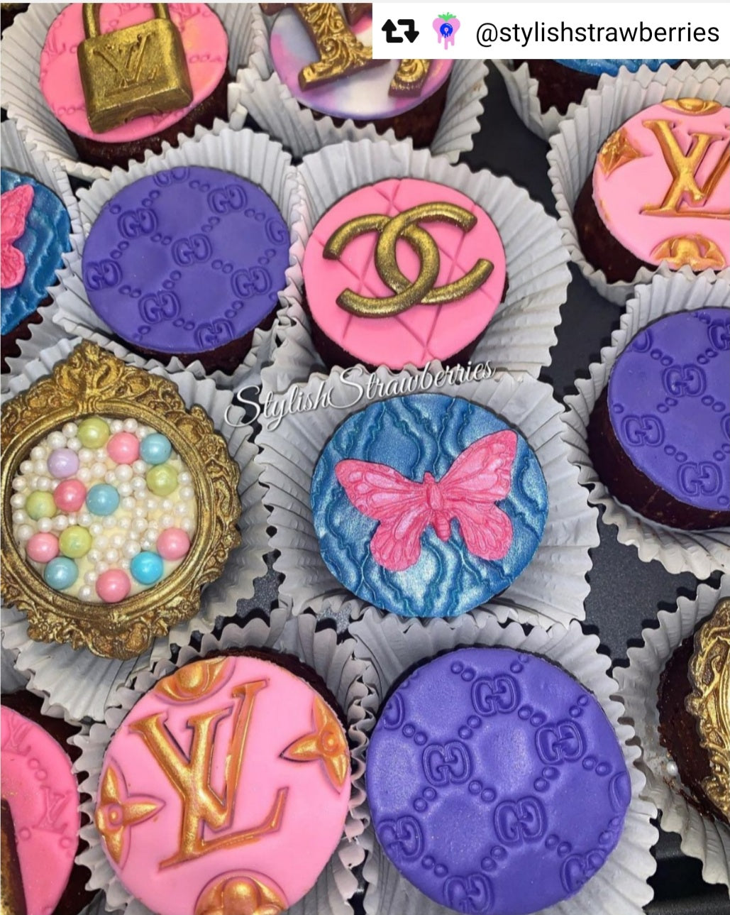Louis Vuitton Stamps for Cakes 