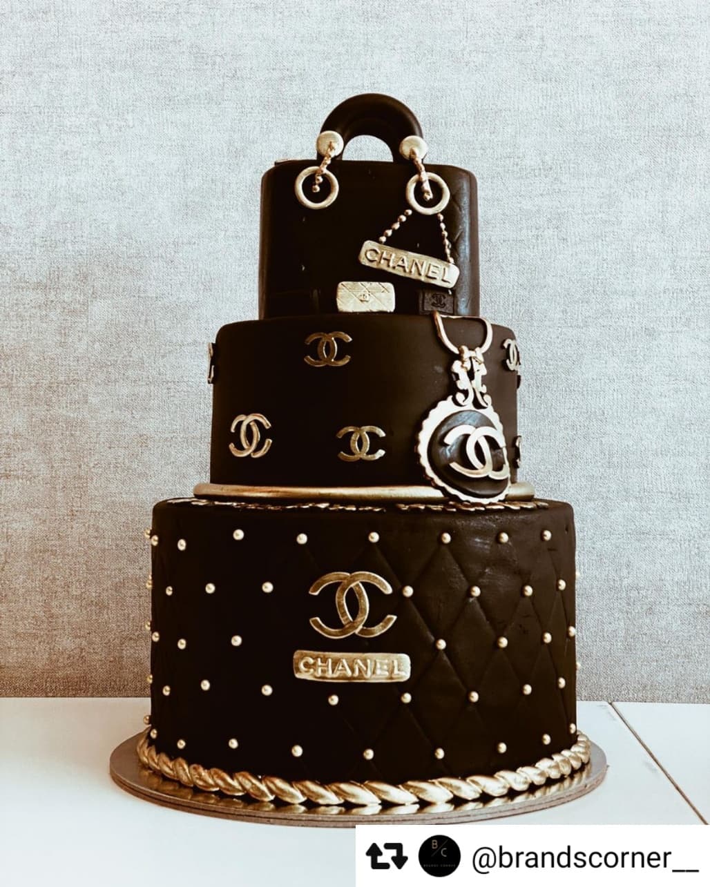 Chanel Black Cake