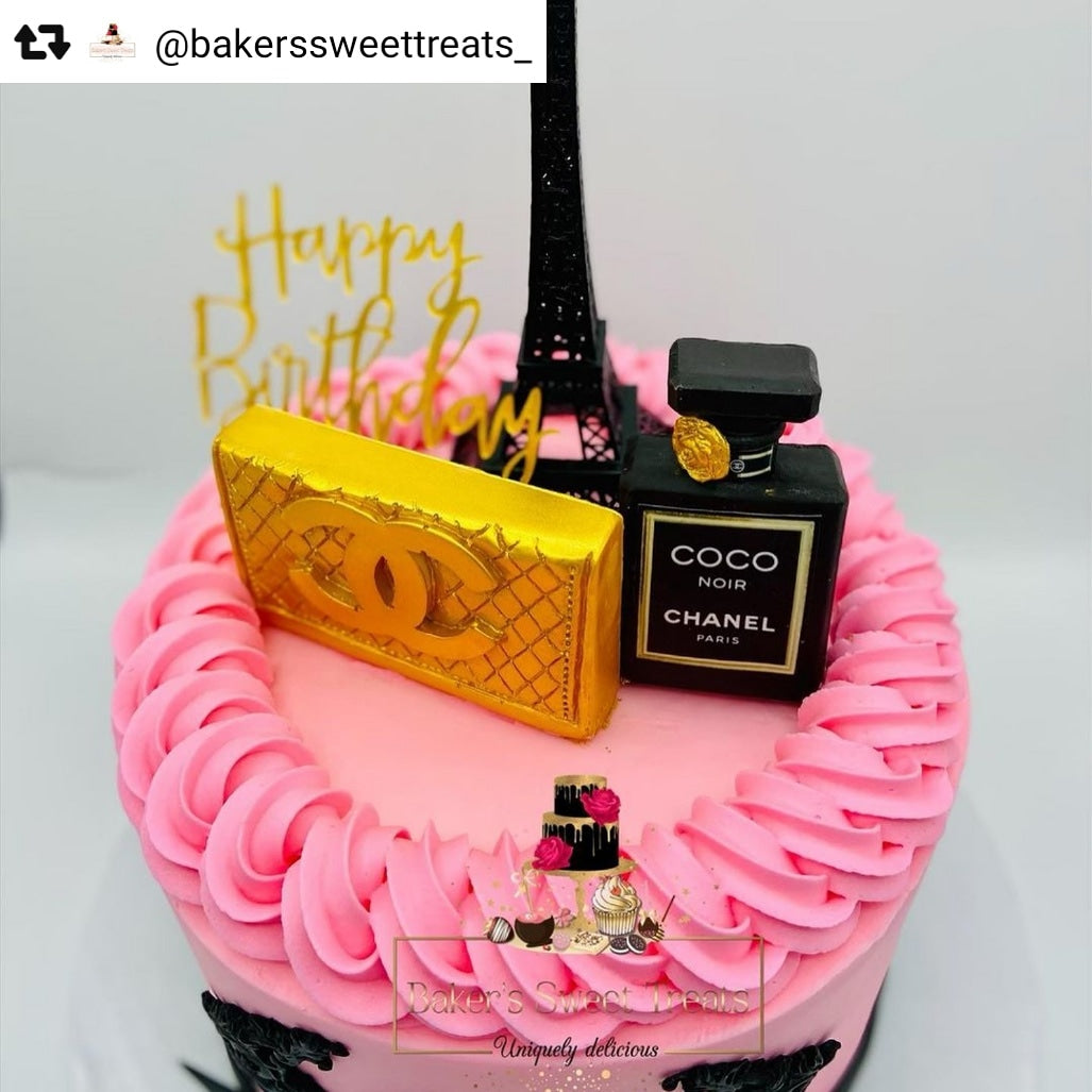 Designer Inspired Pink Cakes