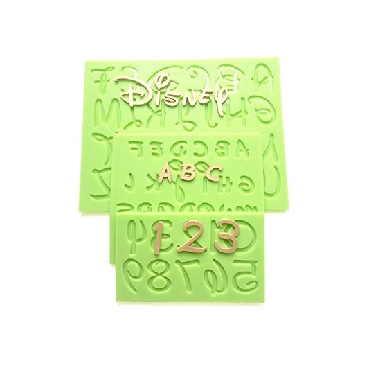 Disney Font Alphabet & Numbers – Silicone Mold Set