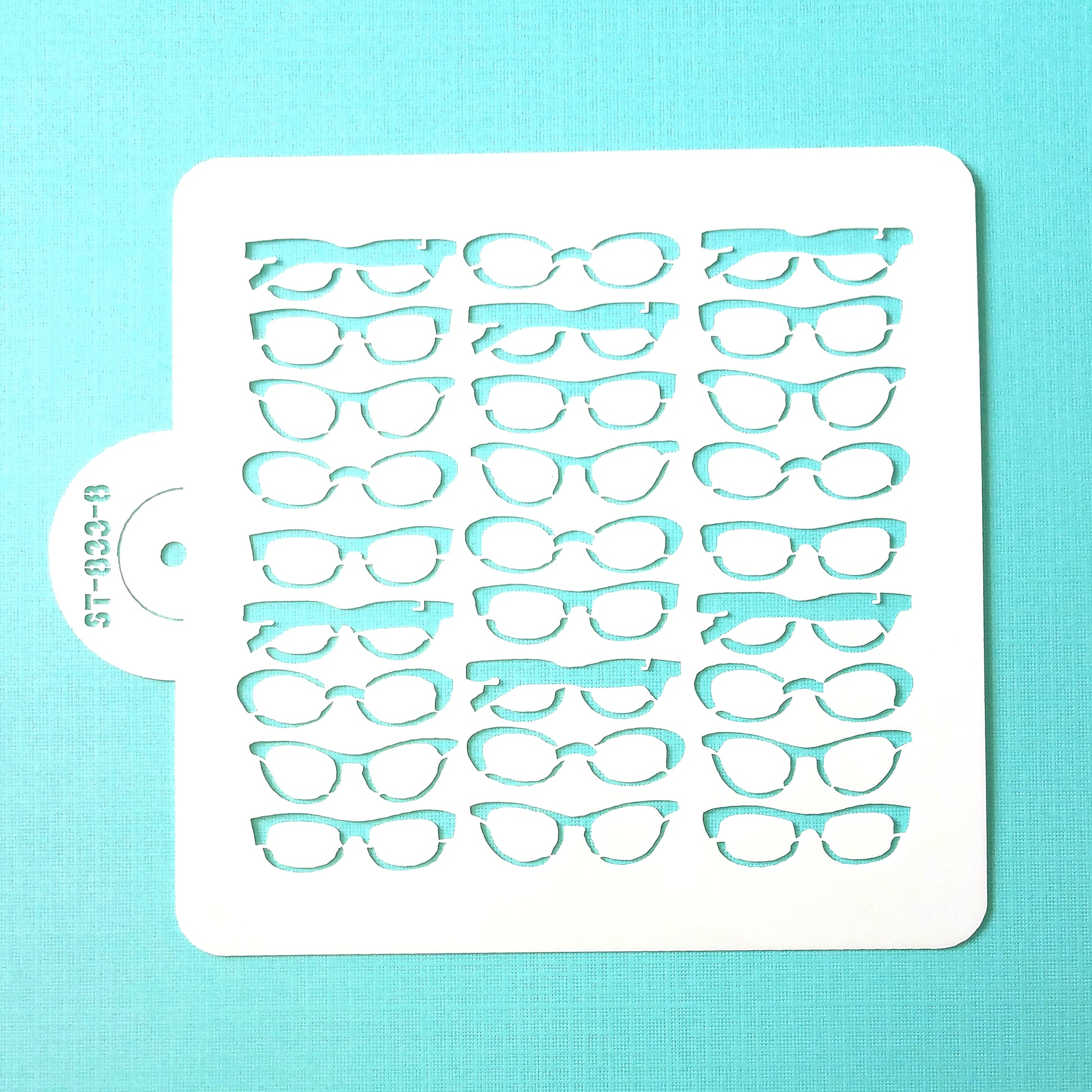 Glasses Stencil