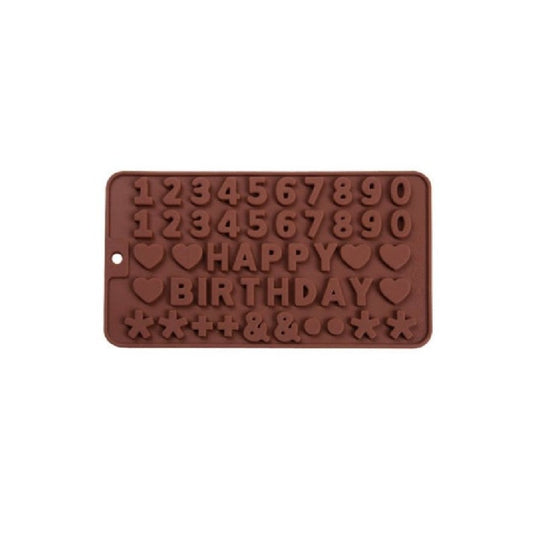 Happy Birthday & Numbers - Chocolate Silicone Mold