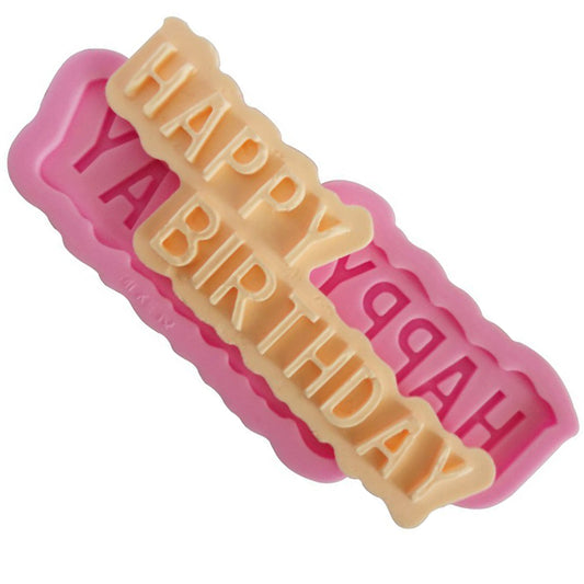 Happy Birthday - Silicone Mold