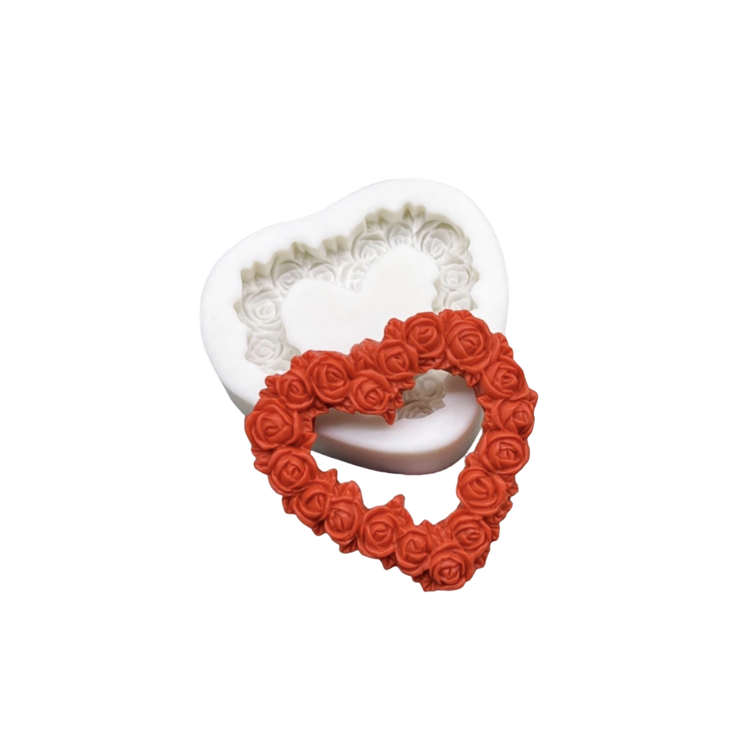 Wilton heart silicone mold top