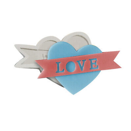 Love Heart Banner - Silicone Mold (3)