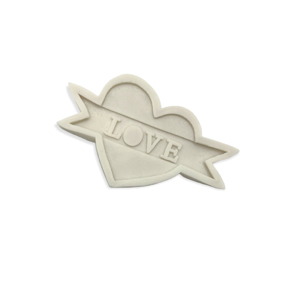 Love Heart Banner - Silicone Mold