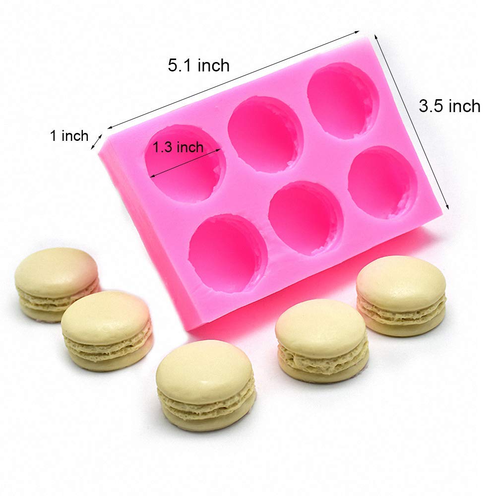 1pc Three-dimensional Macaron Silicone Molds Light Clay Soap Mold