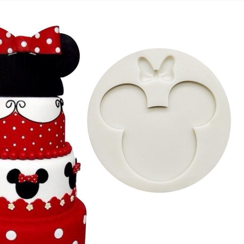 Minnie Mouse Head Bow - Silicone Mold (2)