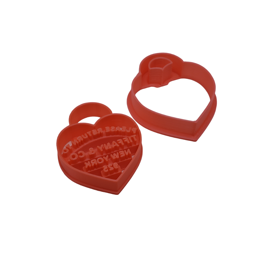 T & Co Heart Pendant - Cookie Cutter Stamp 2-Pc. Set –