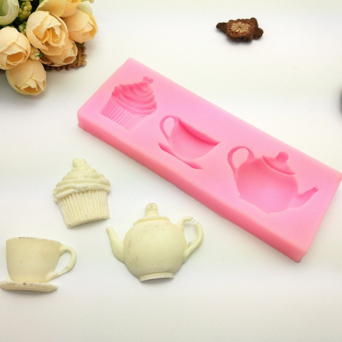 Small Rose Flower Set Silicone Mold Set 