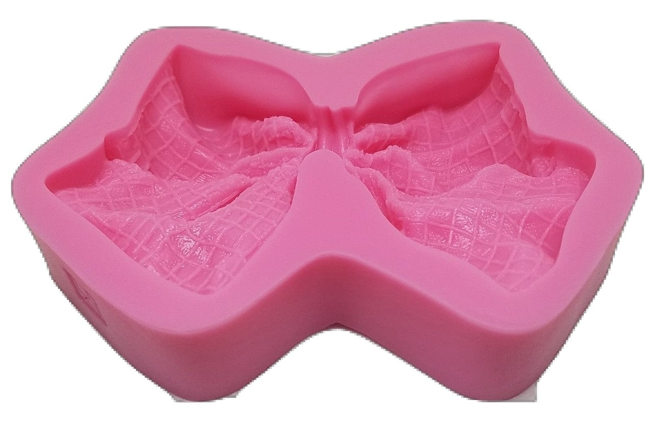Textured Large Bow Silicone Moldss