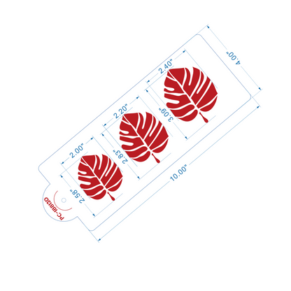 Tropical Leaf Stencil