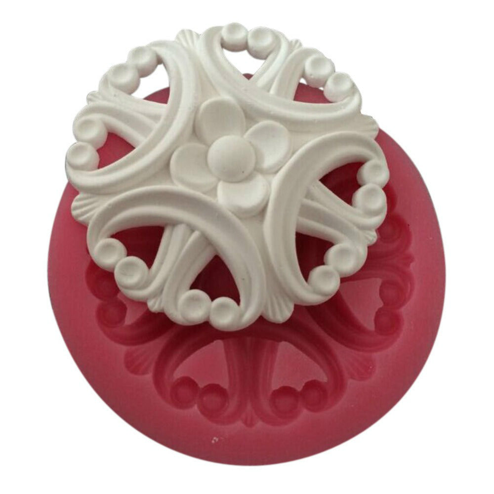 Vintage Flower Brooch Silicone Mold