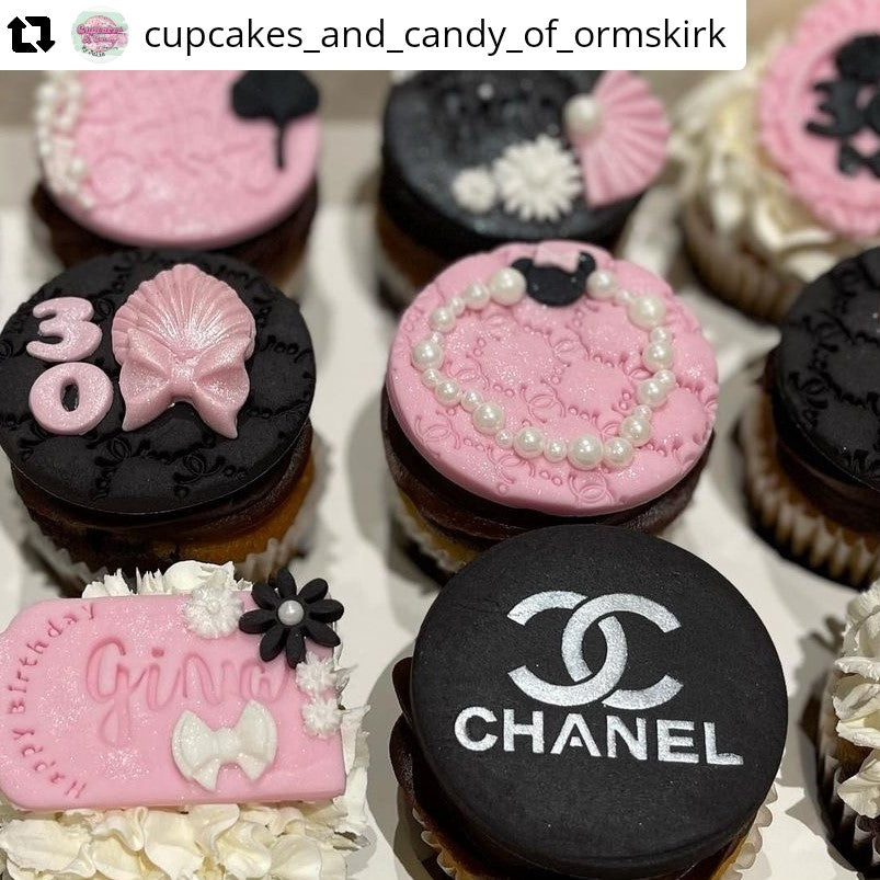 Fashion #1 - Silicone Mold  Chanel cupcakes, Chanel cake